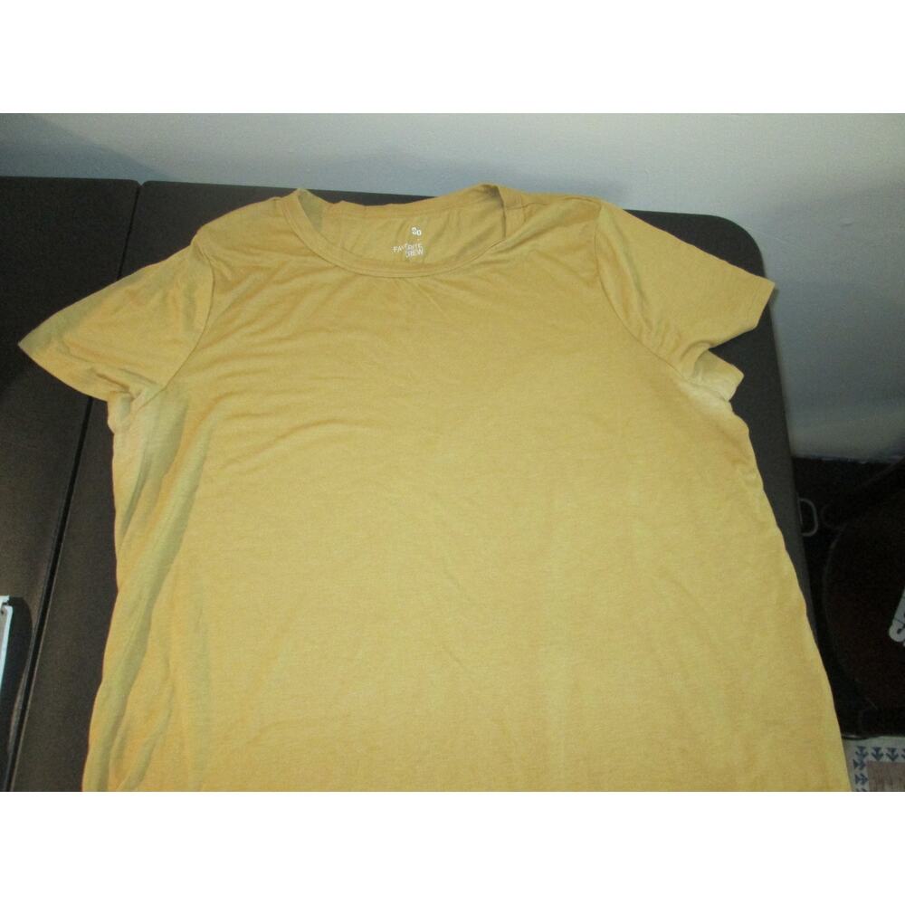 Ladies SZ XXL S/S by SO Mustard Yellow EUC
